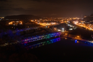 TRENCIN, VIEW OF THE FIESTA BRIDGE_POHĽAD NA FIESTA MOST