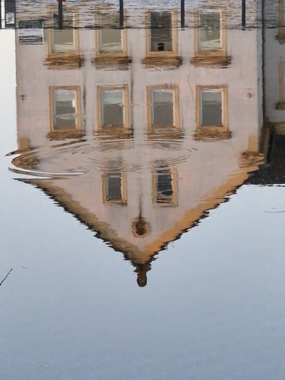 Chemnitz, reflection on the lake